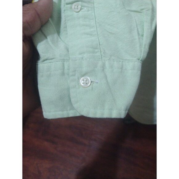 Ralph Lauren Men’s Classic Fit Long Sleeve Button Down Green Shirt 3XB Big - Picture 5 of 12